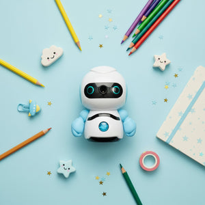 Smily Kiddos Robot Pencil Sharpener | The Mom Store - Blue Stationery