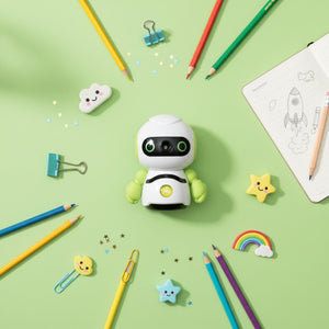Smily Kiddos Robot Pencil Sharpener | The Mom Store - Green Stationery