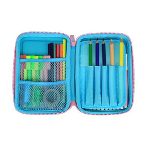 Smily Kiddos Scented Hardtop Single Compartment Pencil Case - Light Blue - SK11001029