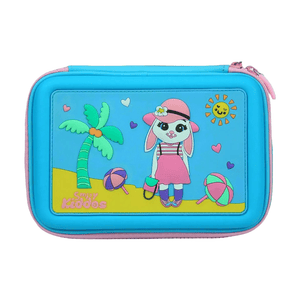 Smily Kiddos Scented Hardtop Single Compartment Pencil Case - Light Blue - SK11001029