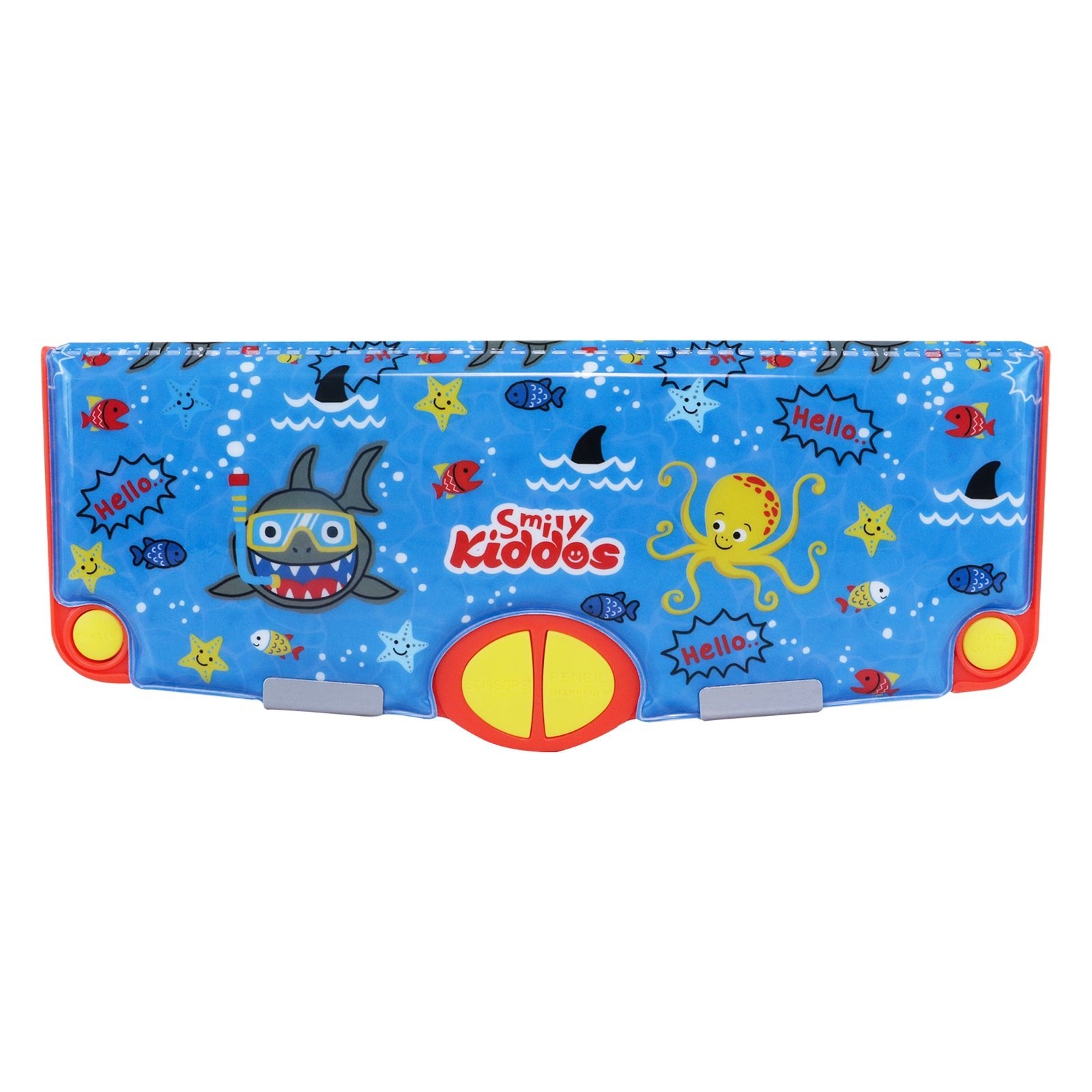 Smily Kiddos Shark theme Pop Out pencil case - Blue - SK16001531