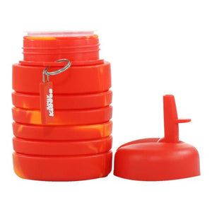Smily Kiddos Silicone Expandable & Foldable Water Bottle - Red - SK16001497