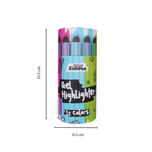 Smily Kiddos Silky Gel Crayon Pack – 12 Colors - Crayons