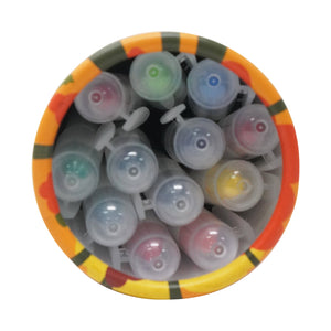 Smily Kiddos Silky Gel Crayons 12 Colors - Animal Adventure Theme Orange Kids Stationery