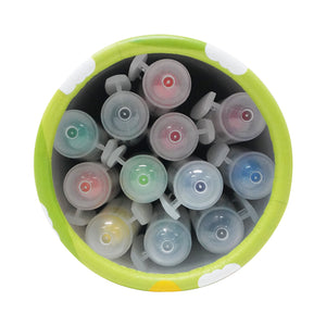 Smily Kiddos Silky Gel Crayons 12 Colors - Cute Hamster Theme Kids Stationery