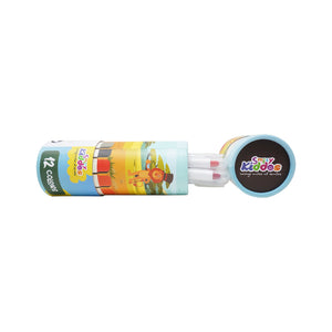 Smily Kiddos Silky Gel Crayons 12 Colors - Lion Theme Kids Stationery