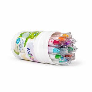 Smily Kiddos Silky Twist Crayons – 12 Smooth Colors in Cute Dino Carry Case - Crayons
