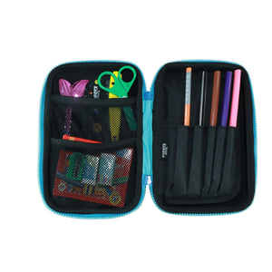 Smily Kiddos Single Compartment Eva Pencil Unicorn Power - Light Blue - Stationery