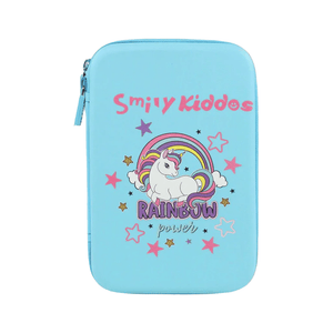 Smily Kiddos Single Compartment Eva Pencil Unicorn Power - Light Blue - SMK16001587