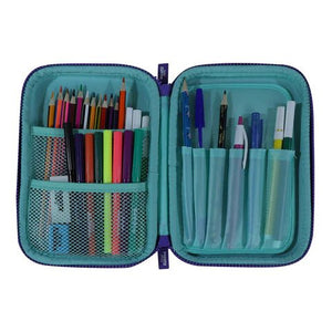 Smily Kiddos Single Compartment pencil case v2 unicorn theme green - SK16001679