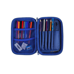 Smily Kiddos Single Compartment Pencil Case V3 | Gamer Theme - Blue - Stationery