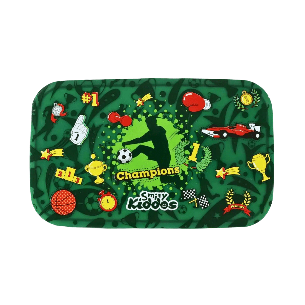 Smily Kiddos Small Brunch Stainless Steel Lunch Box - Sports Theme Green - SK16001745