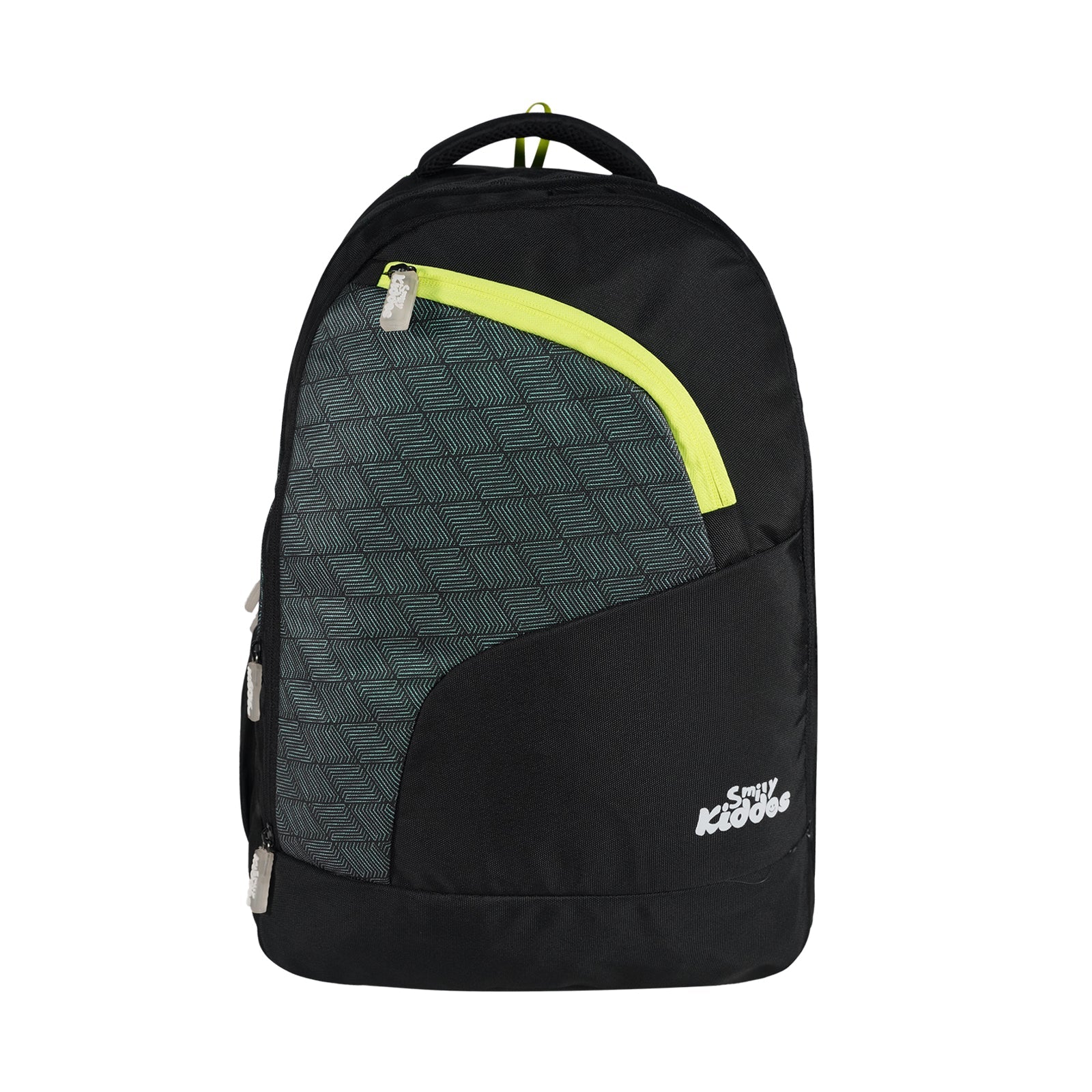 Smily Kiddos Smarty Backpack – Black & Neon Green - MK11002293