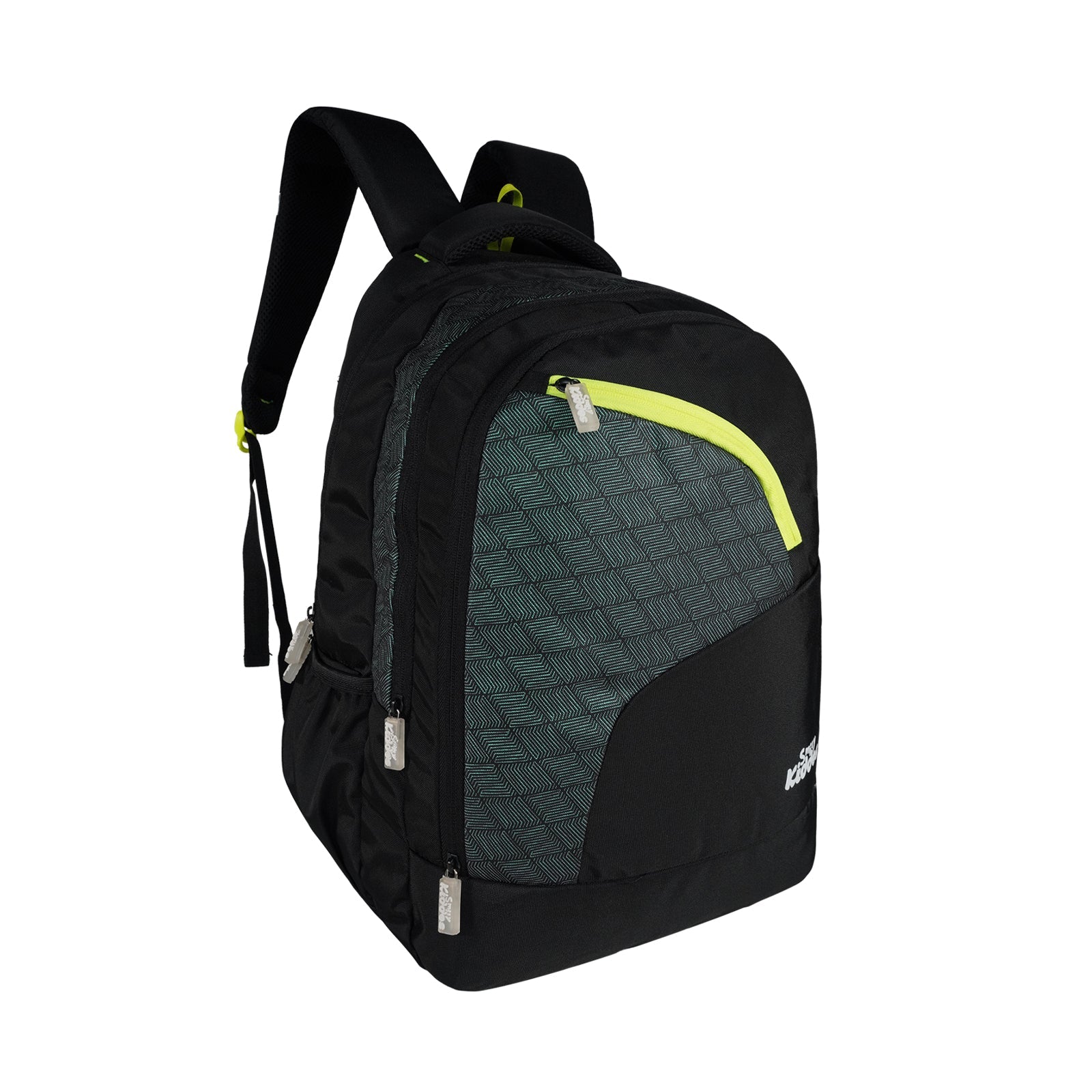 Smily Kiddos Smarty Backpack – Black & Neon Green - MK11002293