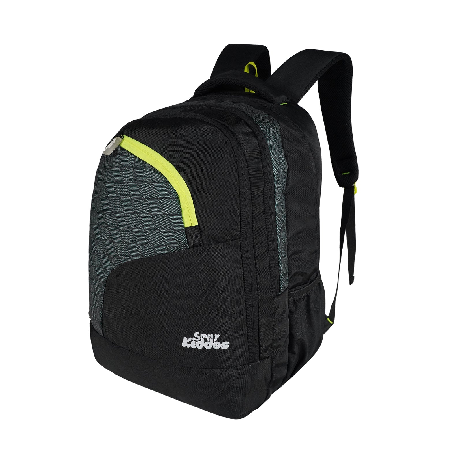 Smily Kiddos Smarty Backpack – Black & Neon Green - MK11002293