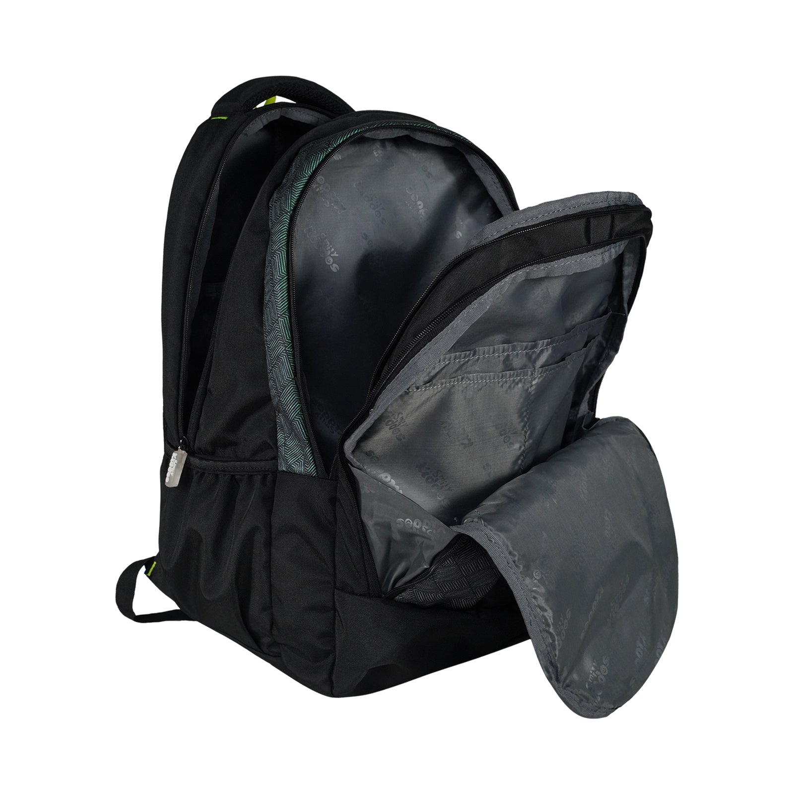 Smily Kiddos Smarty Backpack – Black & Neon Green - MK11002293