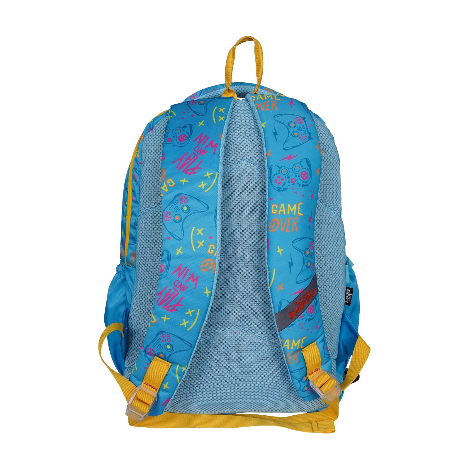 Smily Kiddos Sonic Backpack - Blue & Yellow Gaming Theme - School Bag