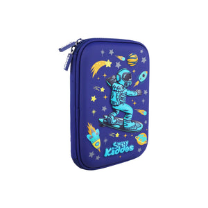Smily Kiddos Space Astronaut Single Compartment Pencil Case V3 – Blue - Stationery