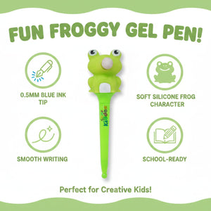 Smily kiddos Squishy Pen - Frog Kids Stationery