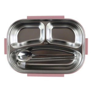 Smily kiddos Stainless Princess Theme Lunch Box - Pink - Large - SK16001792