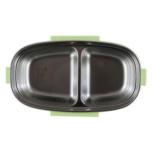 Smily kiddos Stainless Steel Lunch Box Small Robot Theme - Green - SK16001799
