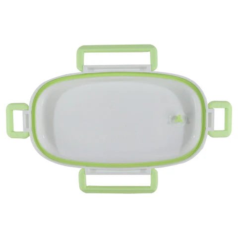 Smily kiddos Stainless Steel Lunch Box Small Robot Theme - Green - SK16001799
