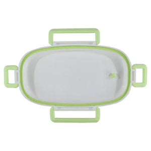 Smily kiddos Stainless Steel Lunch Box Small Robot Theme - Green - SK16001799