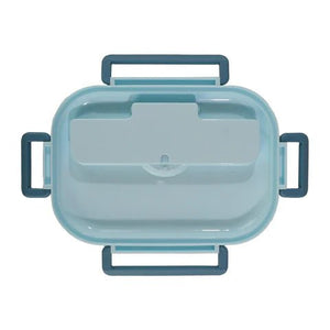 Smily kiddos Stainless Steel Unicorn Theme Lunch Box - Light Blue - Large - SK16001793