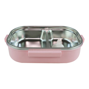 Smily kiddos Stainless Steel Unicorn Theme Lunch Box - Pink - medium - Lunch Box