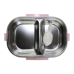 Smily kiddos Stainless Steel Unicorn Theme Lunch Box - Pink - medium - Lunch Box