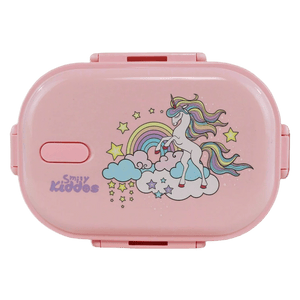 Smily kiddos Stainless Steel Unicorn Theme Lunch Box - Pink - medium - SK16001795