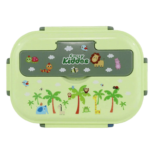 Smily kiddos Stainless Wildlife Theme Lunch Box - Green - Large - SK16001791