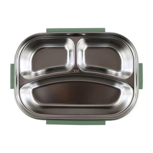 Smily kiddos Stainless Wildlife Theme Lunch Box - Green - Large - SK16001791
