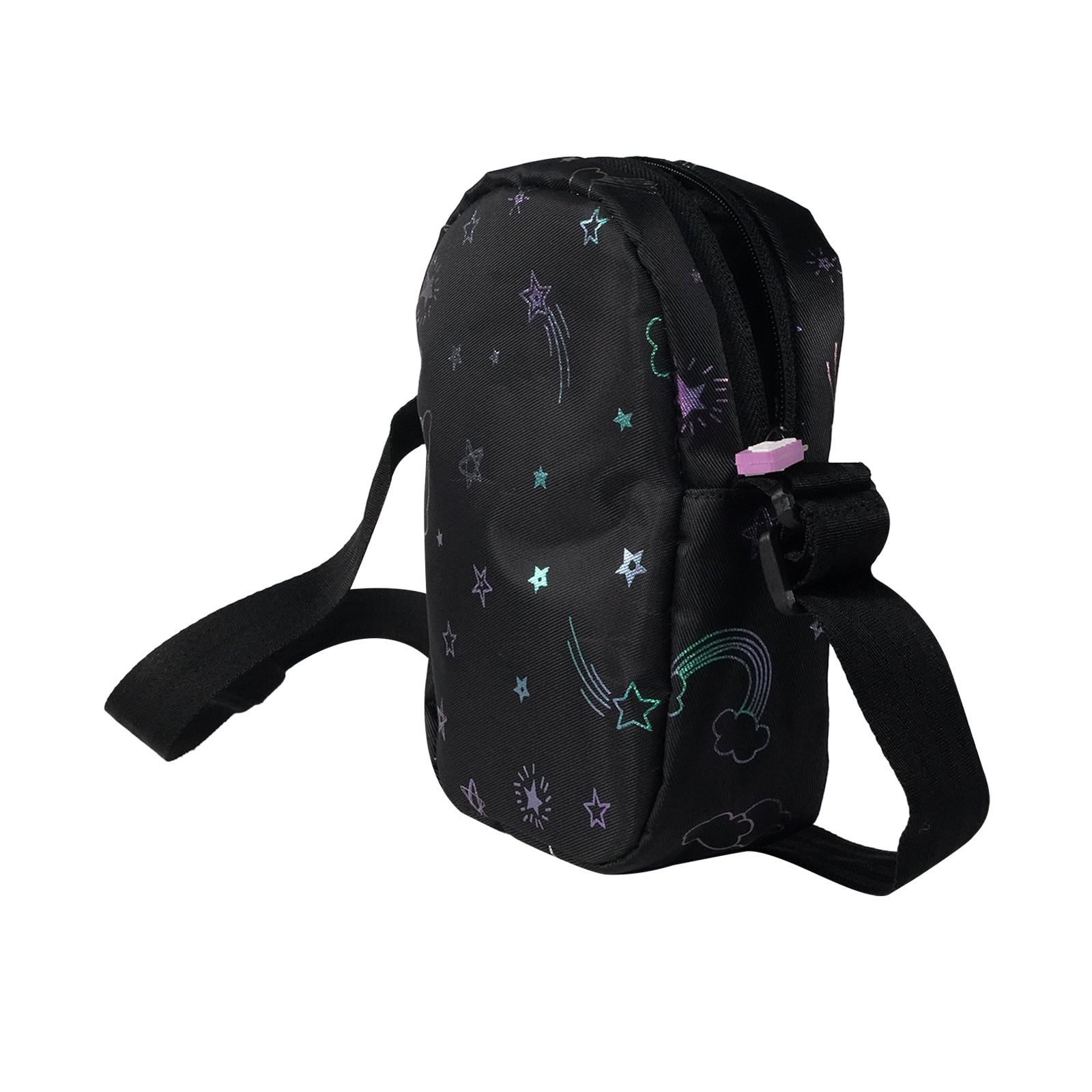 Smily Kiddos Stary Pop Sling Bag - Black - Sling Bag