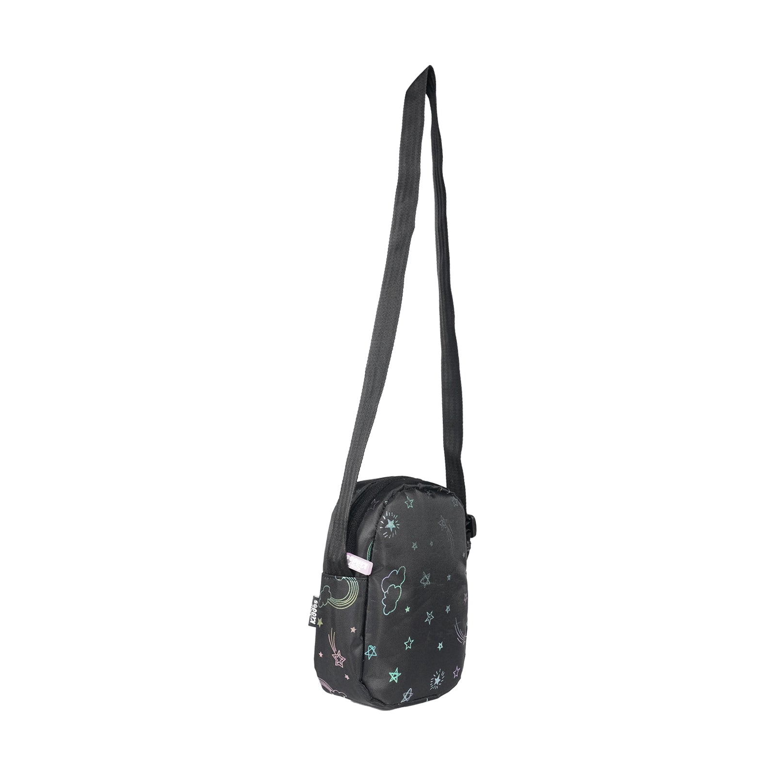 Smily Kiddos Stary Pop Sling Bag - Black - Sling Bag