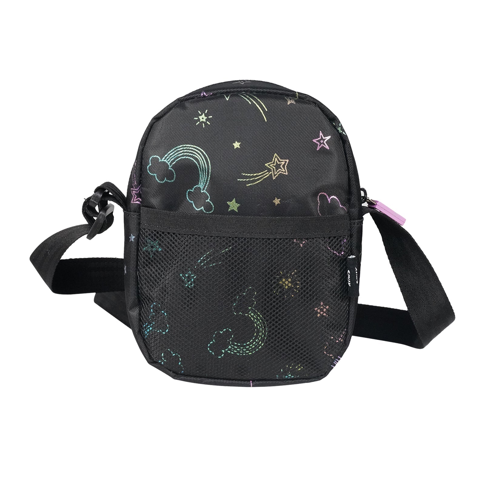 Smily Kiddos Stary Pop Sling Bag - Black - Sling Bag