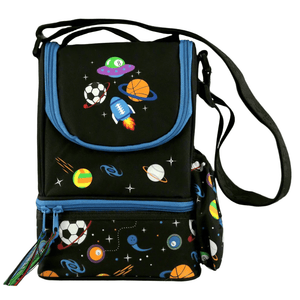 Smily Kiddos Strap lunch bag for kids school - Black - SK11004007