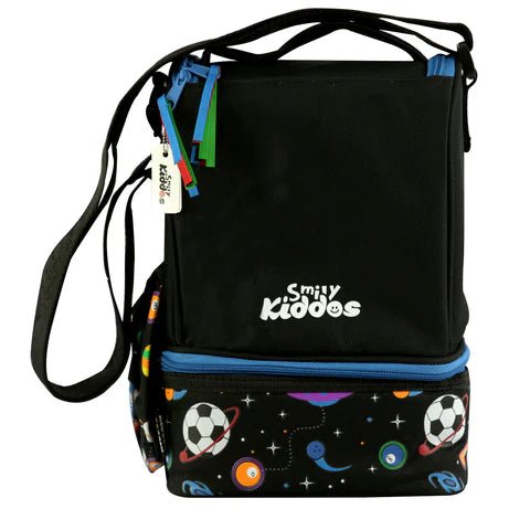 Smily Kiddos Strap lunch bag for kids school - Black - SK11004007