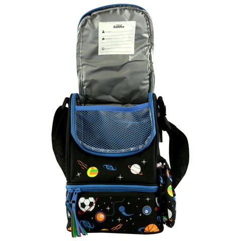 Smily Kiddos Strap lunch bag for kids school - Black - SK11004007