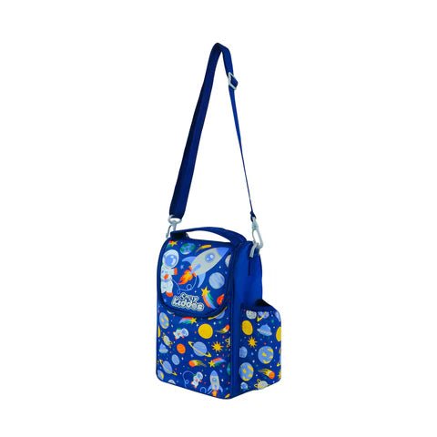 Smily Kiddos Strap Lunch Bag V2 Space Theme Blue - SK16001672