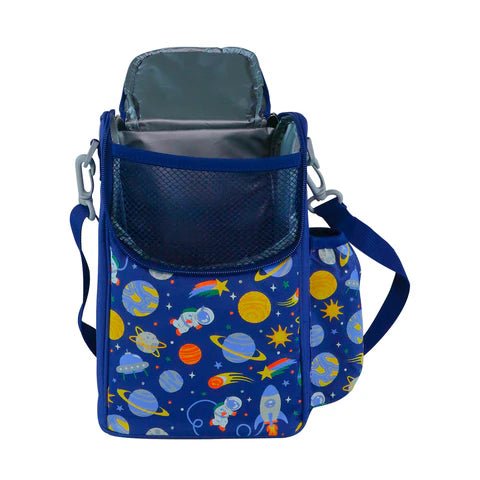 Smily Kiddos Strap Lunch Bag V2 Space Theme Blue - SK16001672