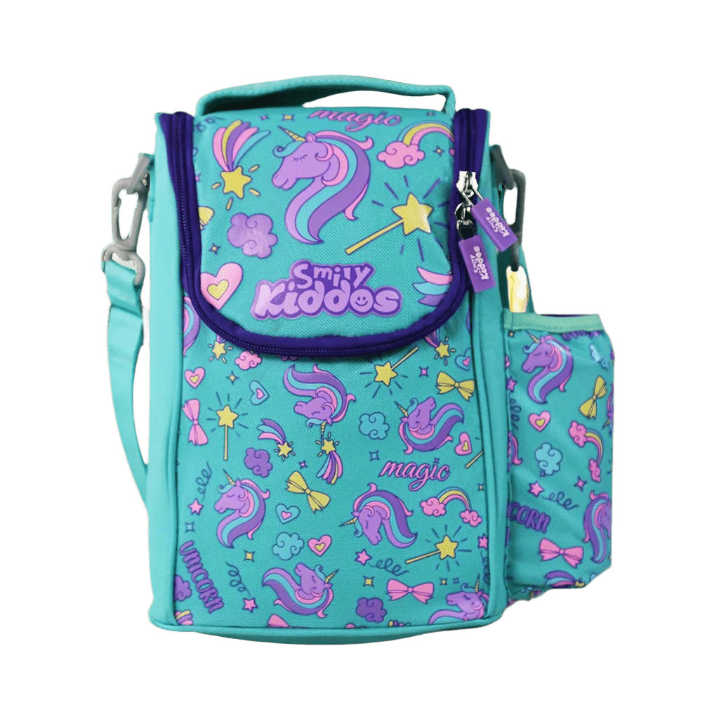 Smily Kiddos Strap Lunch Bag V2 Unicorn Theme Green - SK16001673