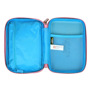 Smily Kiddos Stylish Double Compartment Pencil Case – Light Blue - Stationery