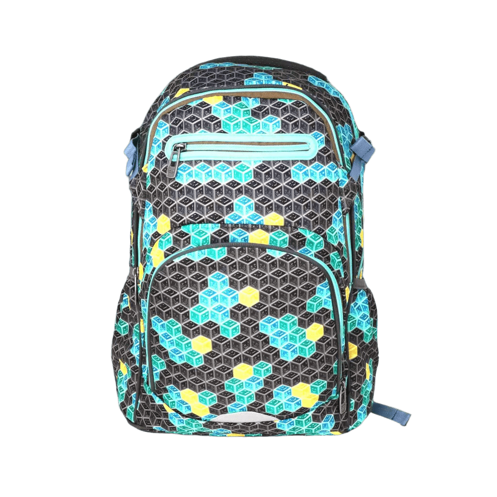 Smily Kiddos Teen backpack - Black & Future Green - SK16001445