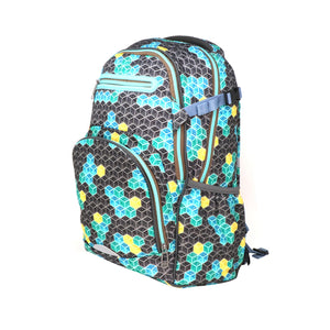 Smily Kiddos Teen backpack - Black & Future Green - School Bag