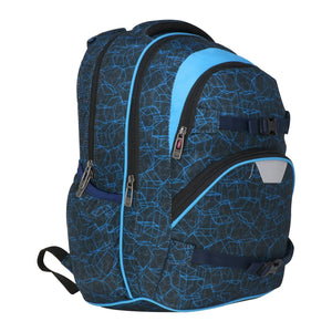 Smily Kiddos Teen Backpack – Future Grey & Blue - School Bag