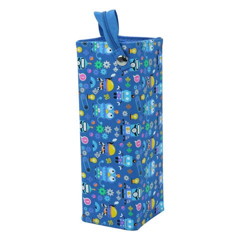 Smily Kiddos Tray Pencil Case Crazy Robot Theme Blue - SK11003009