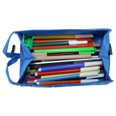 Smily Kiddos Tray Pencil Case Crazy Robot Theme Blue - SK11003009