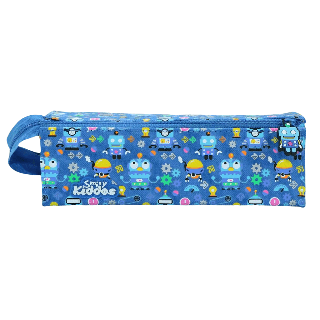 Smily Kiddos Tray Pencil Case Crazy Robot Theme Blue - SK11003009