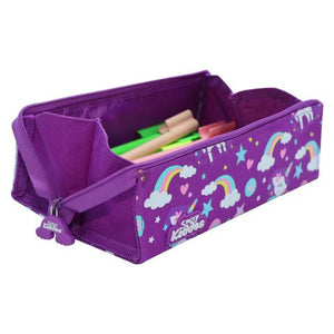 Smily Kiddos Tray Pencil Case Rainbow Unicorn Theme Purple - SK11003010